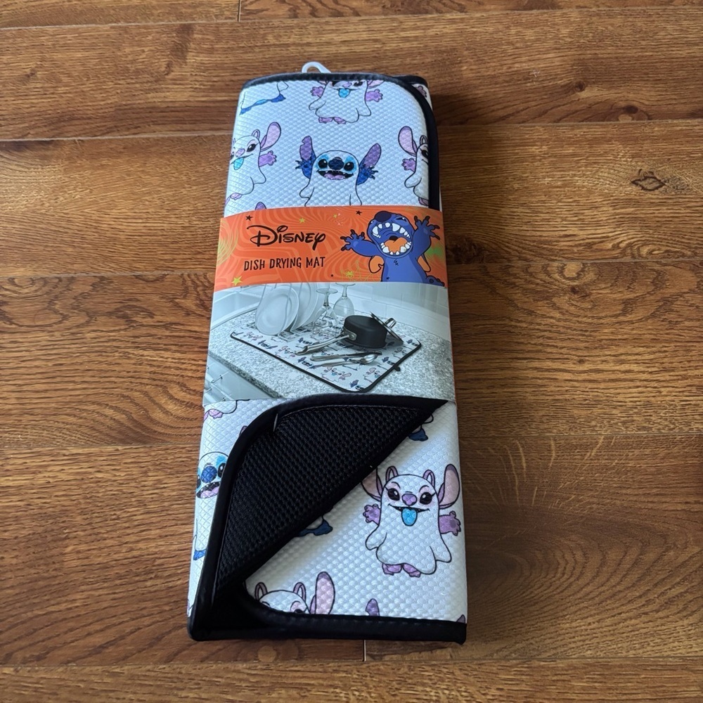 Disney Stitch Halloween Dish Drying Mat